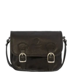 Rosario Black Italian Leather Satchel<Carl Scarpa Clearance