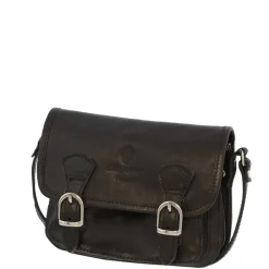 Rosario Black Italian Leather Satchel<Carl Scarpa Clearance