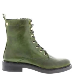 Roux Green Leather Lace Up Ankle Boots<Carl Scarpa Sale
