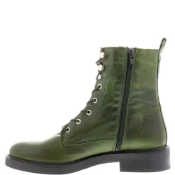 Roux Green Leather Lace Up Ankle Boots<Carl Scarpa Sale