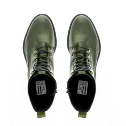 Roux Green Leather Lace Up Ankle Boots<Carl Scarpa Sale