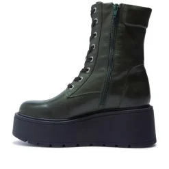 Sabbati Green Leather Ankle Boots<Carl Scarpa Best