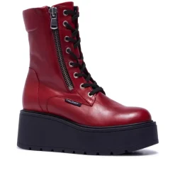 Sabbati Red Leather Ankle Boots<Carl Scarpa Online