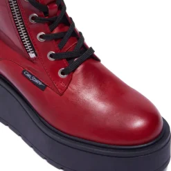 Sabbati Red Leather Ankle Boots<Carl Scarpa Online
