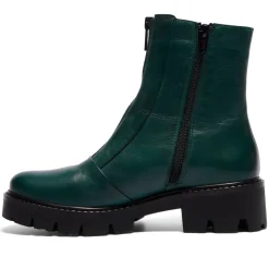 Sanica Teal Leather Zip-Up Ankle Boots<Carl Scarpa Outlet