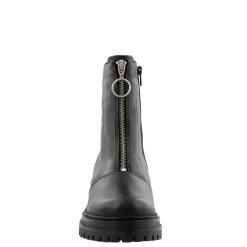 Savita Black Leather Zip-Up Ankle Boots<Carl Scarpa Sale