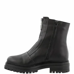 Savita Black Leather Zip-Up Ankle Boots<Carl Scarpa Sale