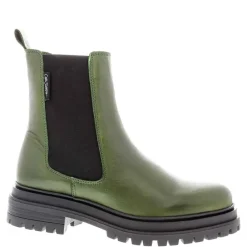Selessia Green Leather Chelsea Boots<Carl Scarpa Hot