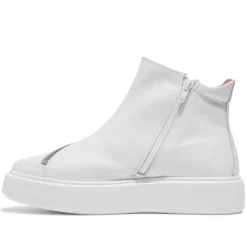 Serpa White Leather Trainers<Carl Scarpa