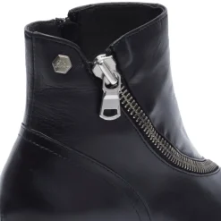 Serpentina Black Leather Ankle Boots<Carl Scarpa Sale