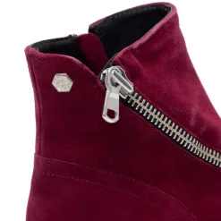 Serpentina Burgundy Suede Ankle Boots<Carl Scarpa Discount