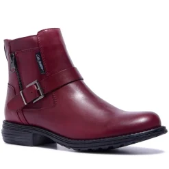 Sumaya Bordo Leather Ankle Boots<Carl Scarpa Discount