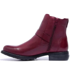 Sumaya Bordo Leather Ankle Boots<Carl Scarpa Discount