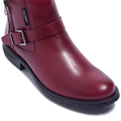 Sumaya Bordo Leather Ankle Boots<Carl Scarpa Discount