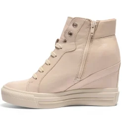 Tabita Off White Leather Platform Trainers<Carl Scarpa