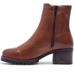 Trepani Tan Leather Ankle Boots<Carl Scarpa Online