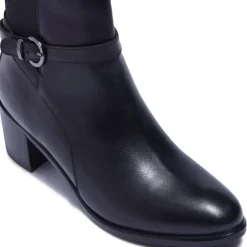 Trimona Black Leather Ankle Boots<Carl Scarpa