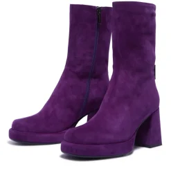Tropea Purple Suede Ankle Boots<Carl Scarpa Sale