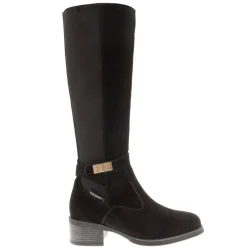 Tucci Black Suede Chunky Knee High Boots<Carl Scarpa Best