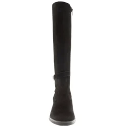 Tucci Black Suede Chunky Knee High Boots<Carl Scarpa Best