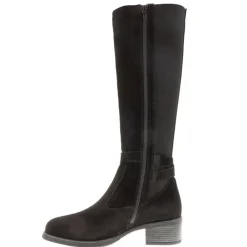 Tucci Black Suede Chunky Knee High Boots<Carl Scarpa Best