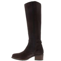 Tucci Brown Suede Chunky Knee High Boots<Carl Scarpa New