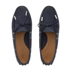 Venerdi Navy Nubuck Suede Loafers<Carl Scarpa Sale