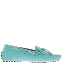Venerdi Turquoise Nubuck Suede Loafers<Carl Scarpa Discount