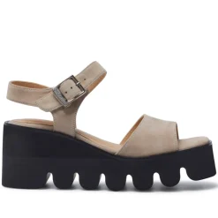 Veronne Beige Suede Wavesole Sandals<Carl Scarpa Outlet