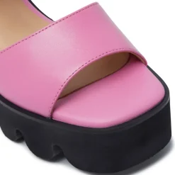 Veronne Fuschia Leather Wavesole Sandals<Carl Scarpa Hot