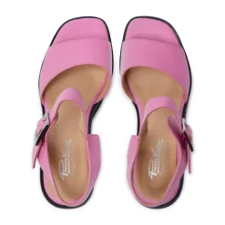 Veronne Fuschia Leather Wavesole Sandals<Carl Scarpa Hot
