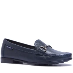 Veroso Navy Leather Loafers<Carl Scarpa Sale