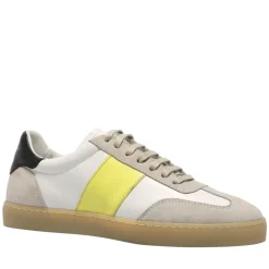 Zest White-Neon Leather Trainers<Carl Scarpa Sale